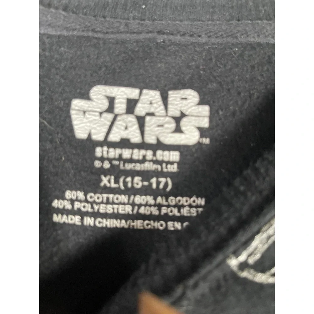 Star Wars Darth Vader All Over Print Sweatshirt Black XL 15-17 Raglan Pullover